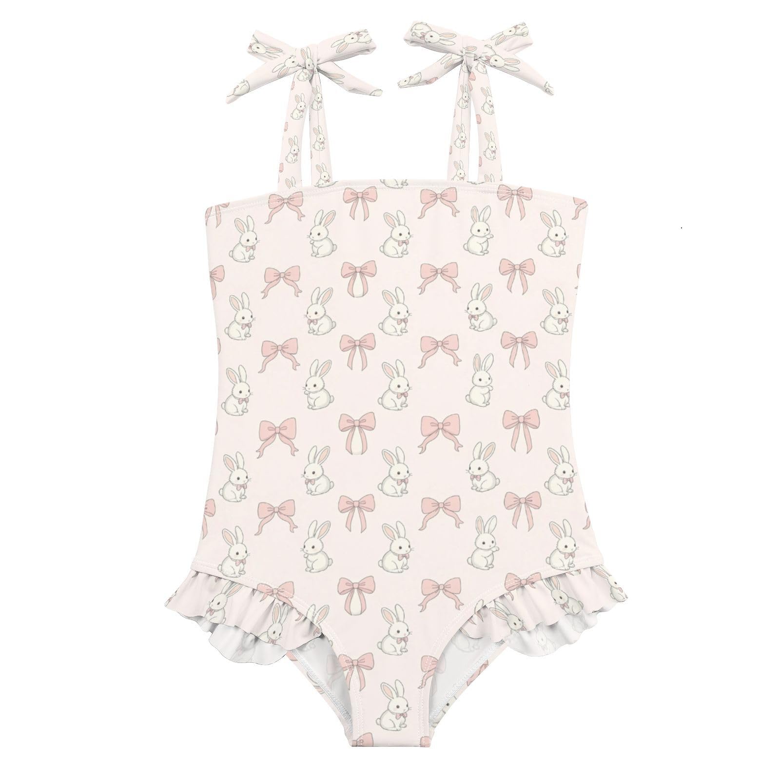 FRODOTGV Costume da bagno intero per ragazze, ad asciugatura rapida, costume da bagno sportivo estivo per bambine