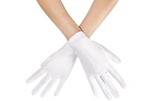 Elegant Satin Mini Mouse Opera Gloves: A Touch of Glamor for Special Occasions
