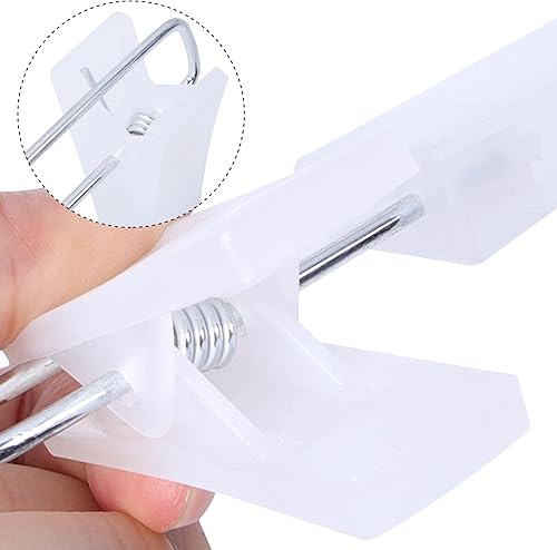 Miniatura 9 de Perchas para pantalones con clips, perchas de plástico para colgar pantalones y ropa (paquete de 50 unidades, caqui)