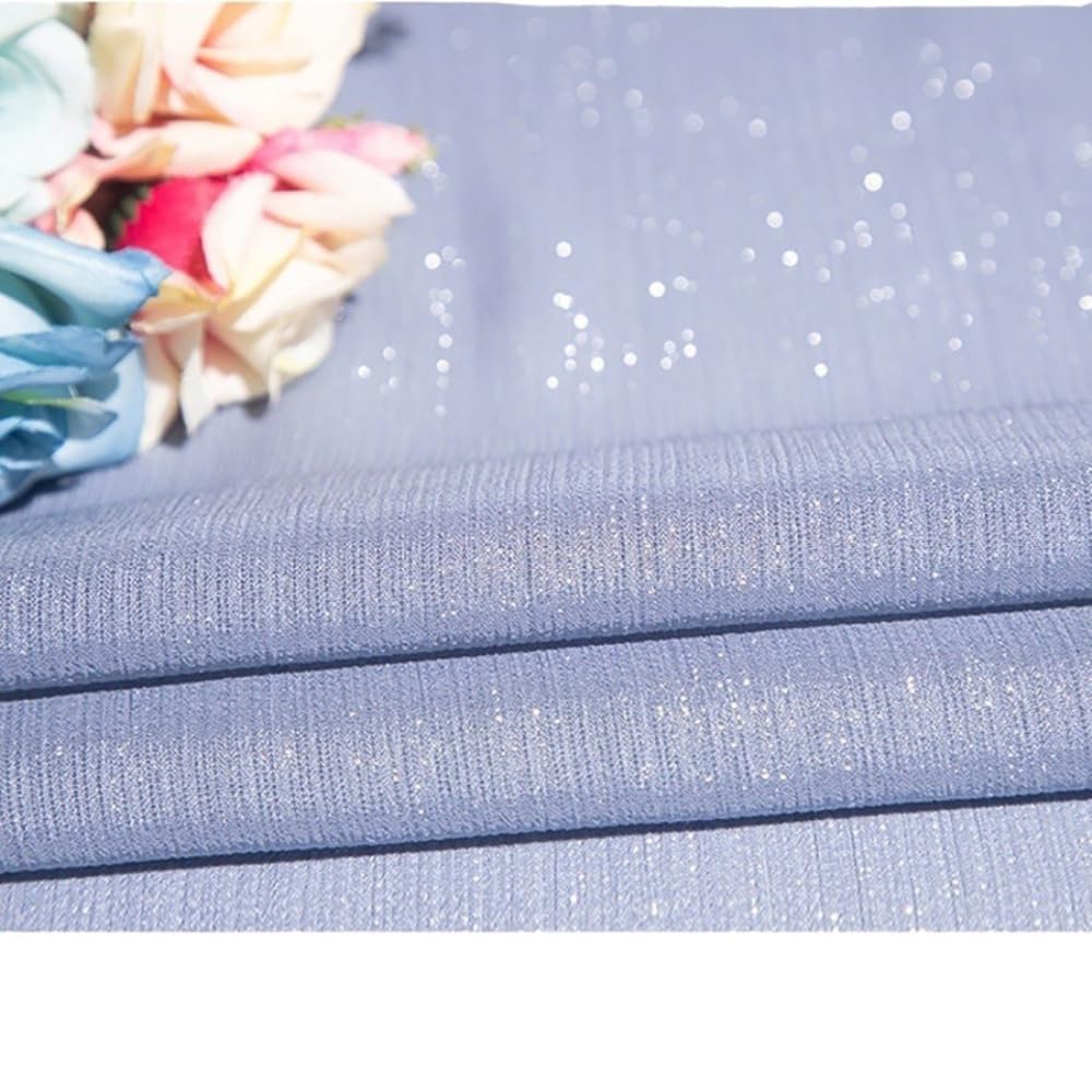 5 yardas x 150 cm de hilo plateado gasa brillante tela de gasa tela de organza tela de poliéster tela decorativa tela brillante para ropa DIY manualidades disfraz boda escenario decoración
