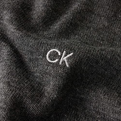 Calvin Klein Men's V-Neck Soft Cotton Easy Care Golf Sweater3
