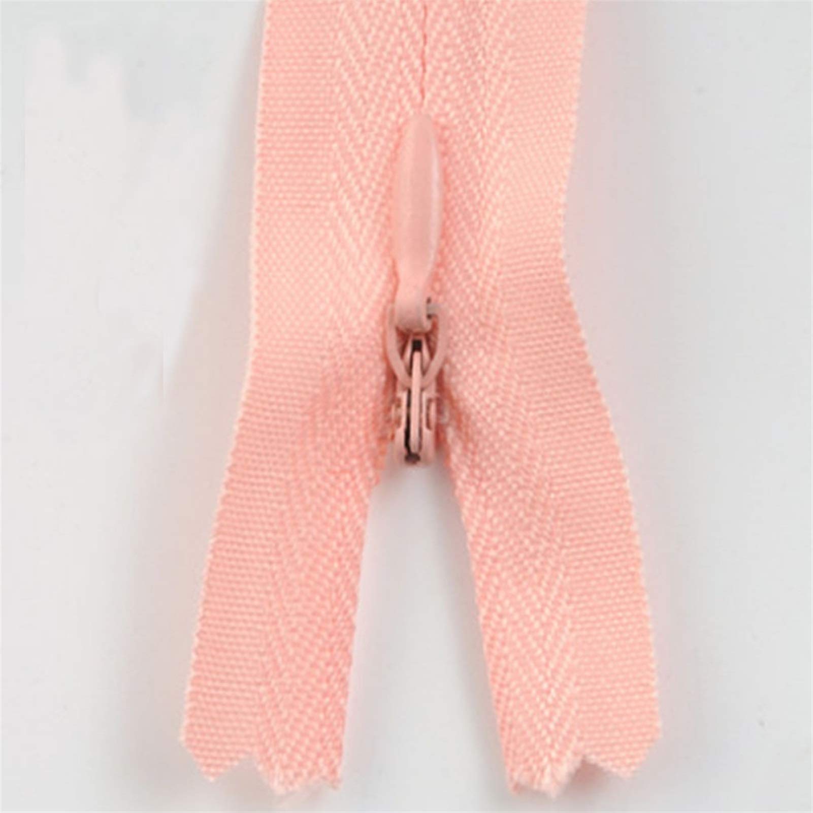 CFFQDQUANB Zipper for Bags, Zipper 10pcs/Bag 28cm-60cm NO.3 Long Invisible Zippers,for Sewing Clothes Accessory,(Pink)