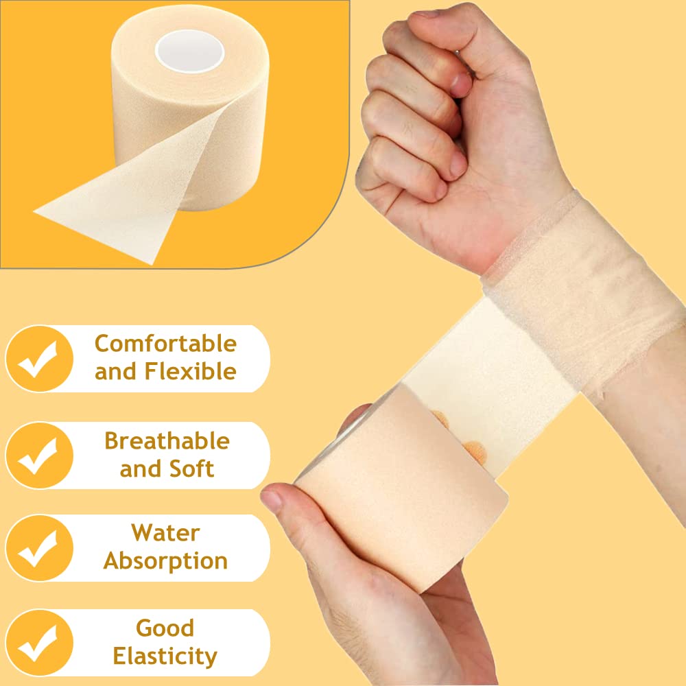 Bende Salvapelle Sportive 27m X 7cm (2 Rotoli) - Leggere E Traspiranti Per Proteggere La Pelle Sotto Il Nastro