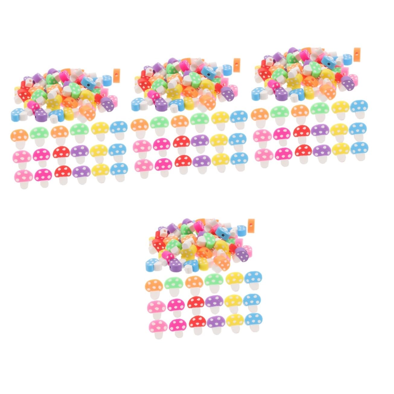 Operitacx 800piezas Abalorios De Arcilla Polimérica De Para Joyería De Espaciadores Para Pulseras y Collares Accesorios Creativos Para Manualidades