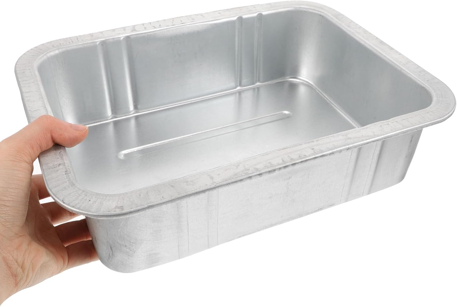 2pcs Small Zinc-Plated Waste Oil Drain Pan for Cars Engine Oil Catch Tray and Drip Storage Pan Maintenance