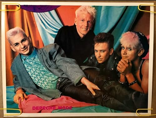 Póster Depeche Mode música vintage años 80