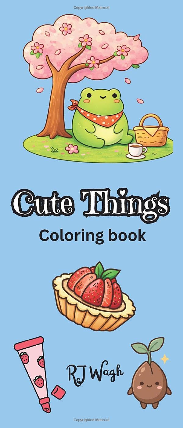 Cute Things: Coloring book