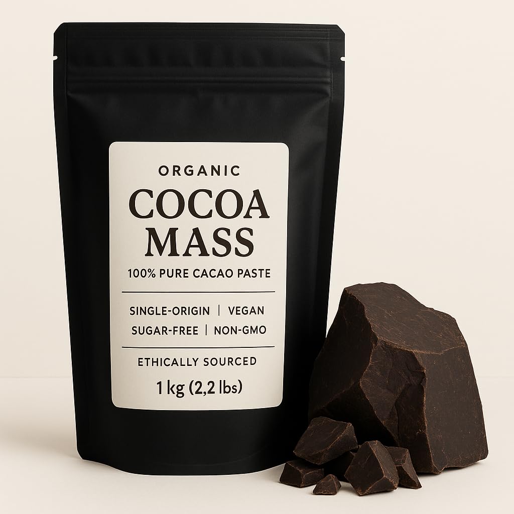 cocoa Amazon.com : Nothing Better Organic Cacao Mass (1kg) – 100% Pure