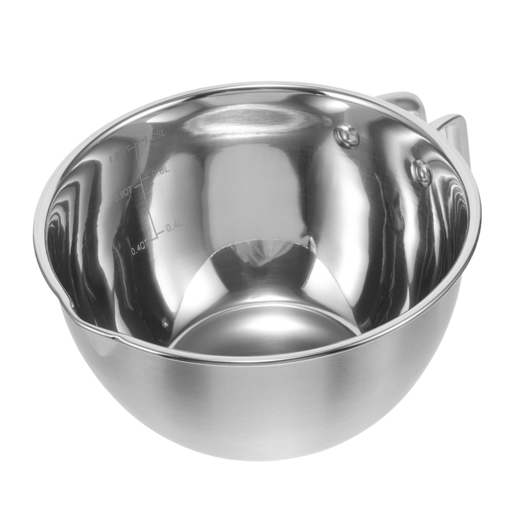 BEBEMOKO Stainless Steel Chocolate Butter Melting Pot Double Boiler for Melting Chocolate Candy Candle and Wax Multi Functional Heating Bowl Easy to Clean Compact Design