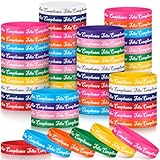 Cunno 100 Pcs Spanish Happy Birthday Rubber Bracelets Bulk 10 Assorted Color Feliz Cumpleanos Silicone Wristbands for Birthday Party Supplies Favors