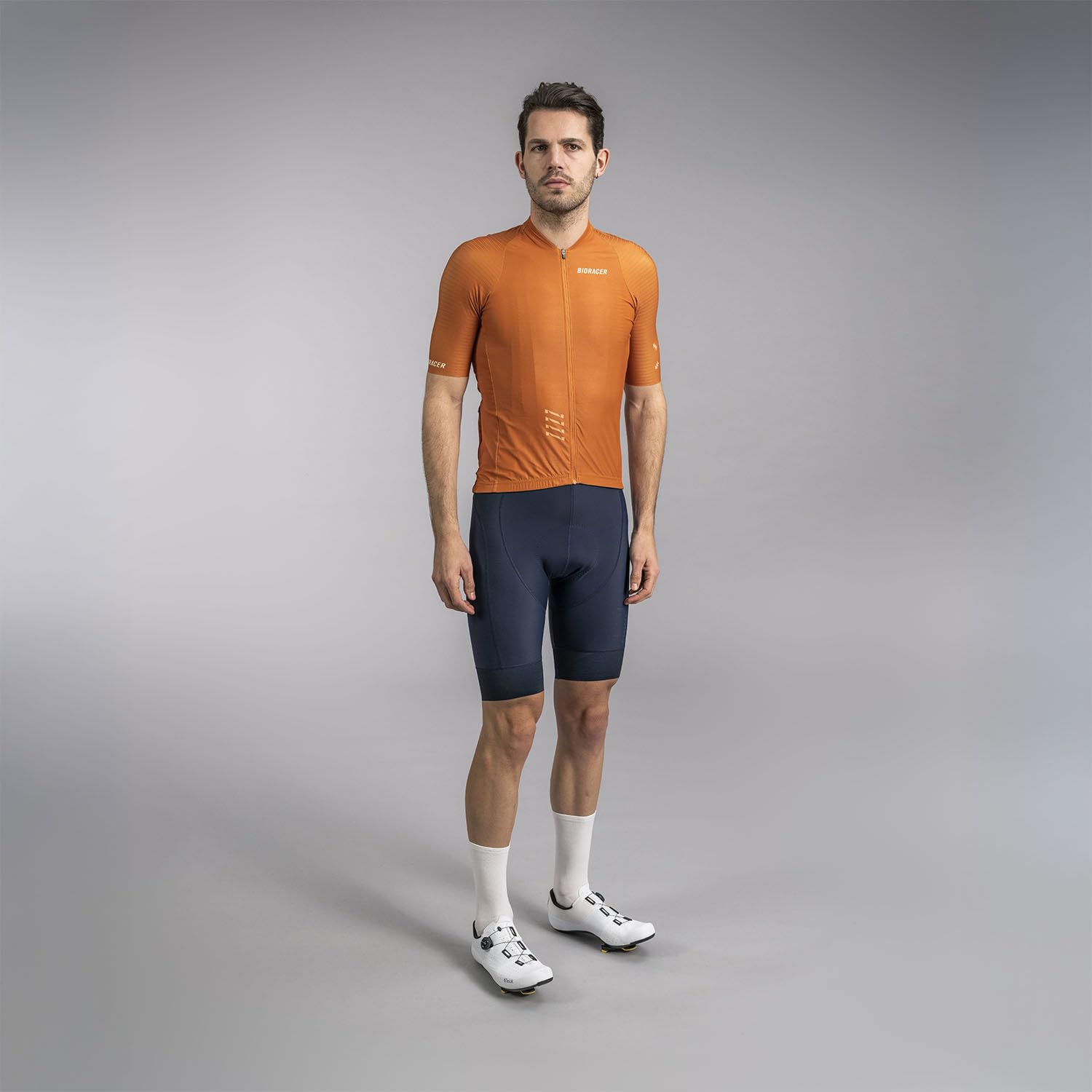 Bioracer Icon Radtrikot Sommer Herren, Rostbraun, Kurzarm, atmungsaktives Gewebe, aerodynamische Passform, Größe 3XL