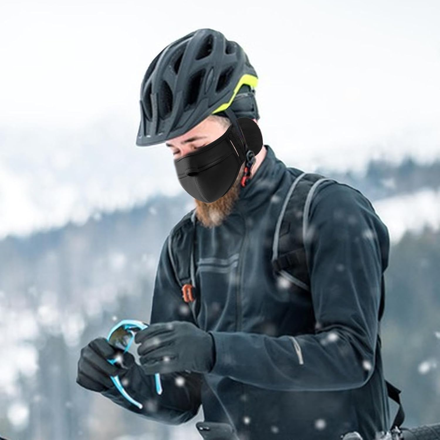 Winter Warm Face Masque - Cold Weather Face Protector, Breathable Windproof masks | Thermal Insulated Outdoor Face Cover for Winter Sports, Snow Ski Gear, Cycling, Hiking, Running masks 3 61hr1ghMocL. AC SL1500