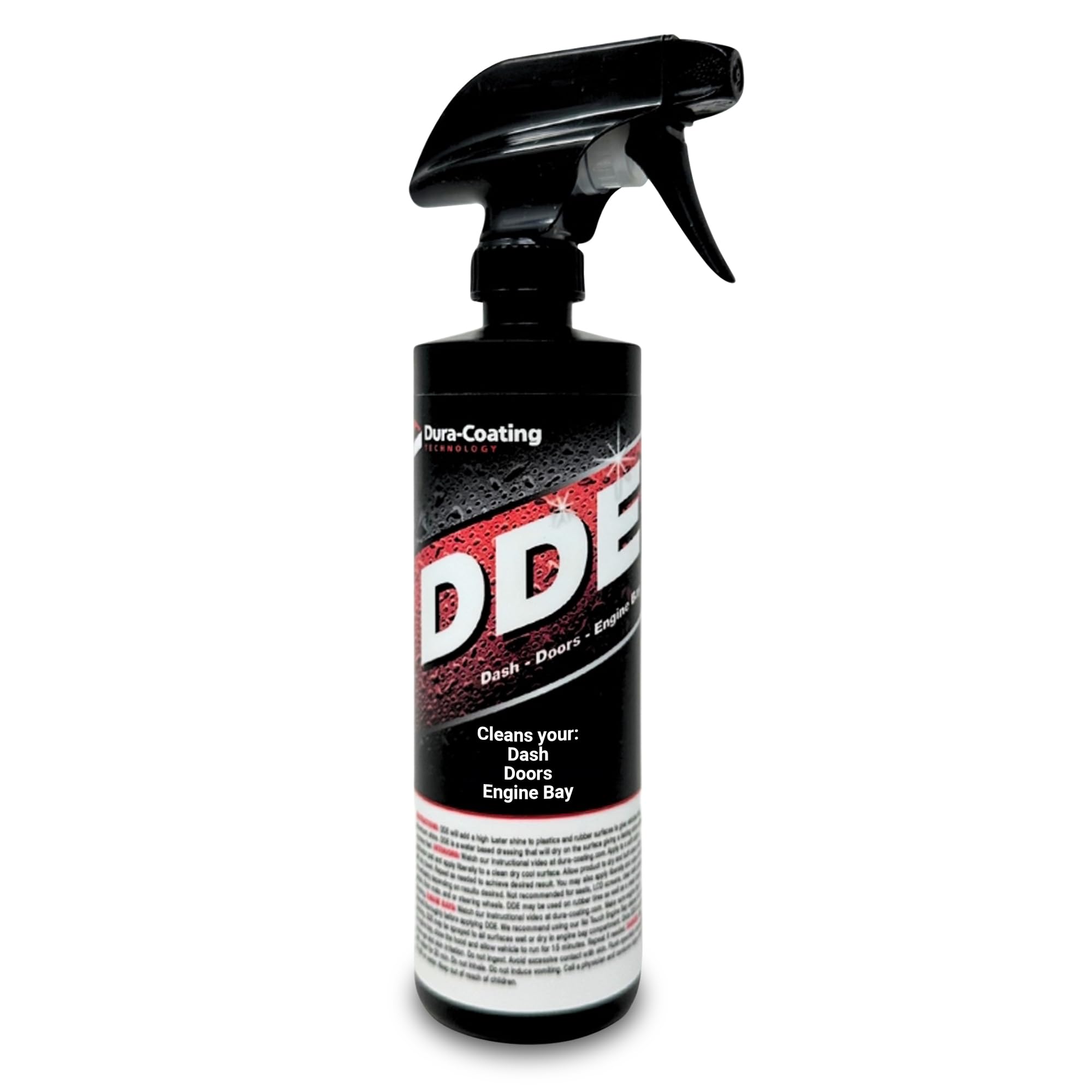 DURA-COATING TECHNOLOGY DDE - Doors, Dashboard, and Engine Bay Cleaner - Car Interior Spray Detailer - Automotive Multi Surfaced Water Based Dressing - Non Greasy - Long Lasting Showroom Shine - 16oz