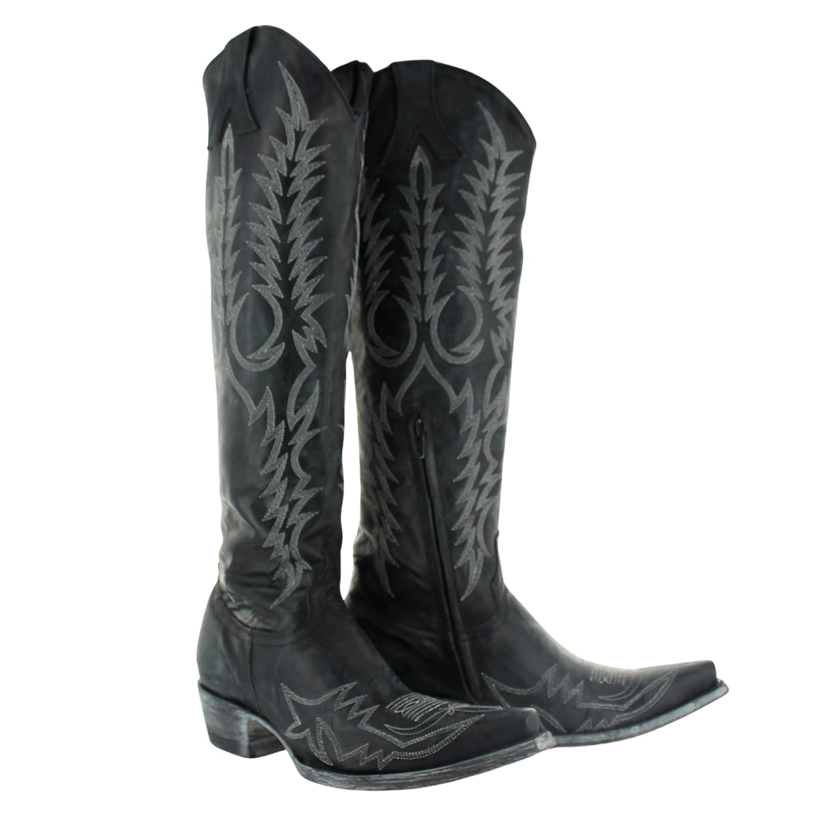 Ladies Black Silver Tall Boots Mayra Bis by Old Gringo