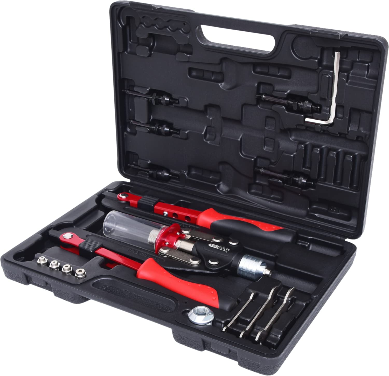 KS Tools 150.9630 Assortimento Rivettatrice Universale, 11 Pezzi