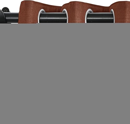 Miniatura 59 de Fcosie Cortinas 100% opacas de 84 pulgadas de largo, cortinas texturizadas de lino con aislamiento térmico, panel de cortina con ojales en la parte