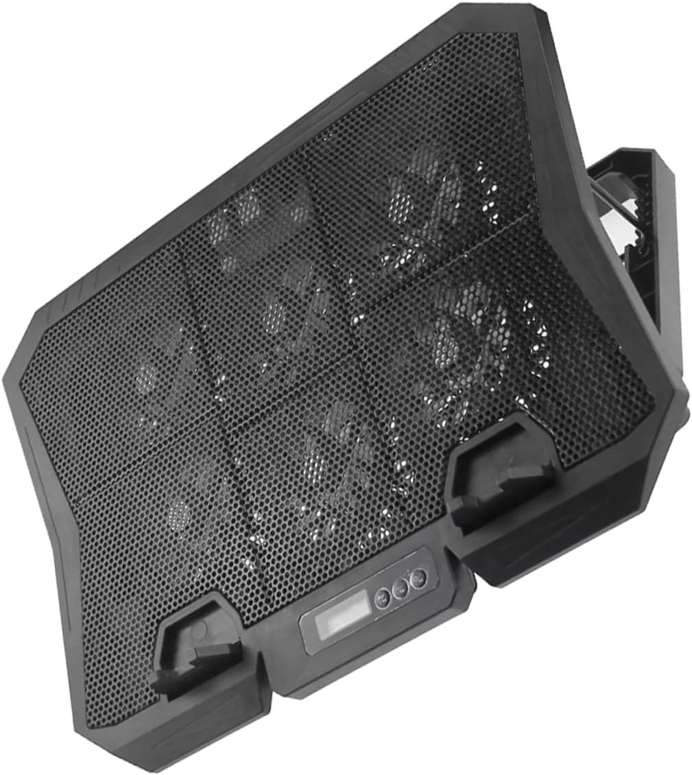 Laptop Cooling Pad 15.6 Inch with Adjustable Speed Quiet Fans, Blue LED Cooling Stand for Gaming and Office Use, Compatible with Notebooks and Laptops