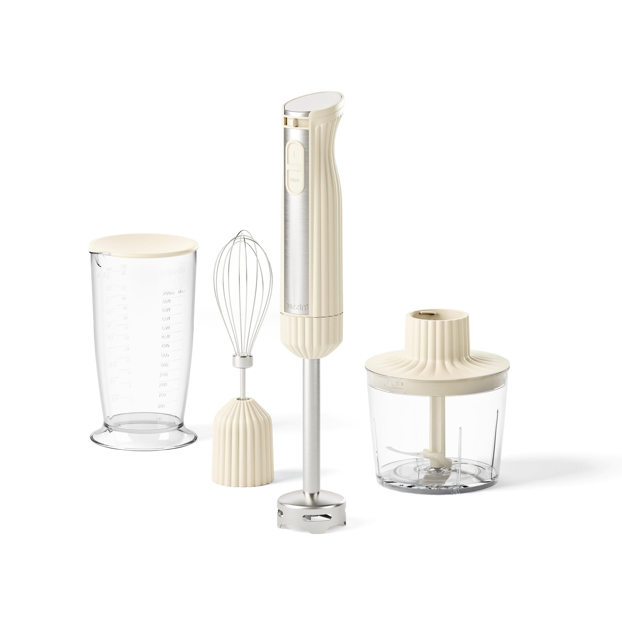 Guzzini Sous Chef frullatore immersione con accessorio, crema