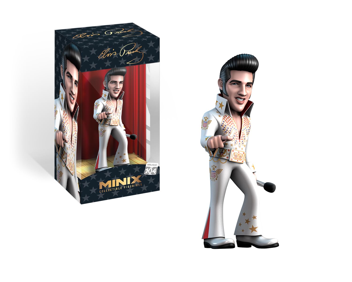 MINIX Elvis Kostümfigur Weiß 12 cm