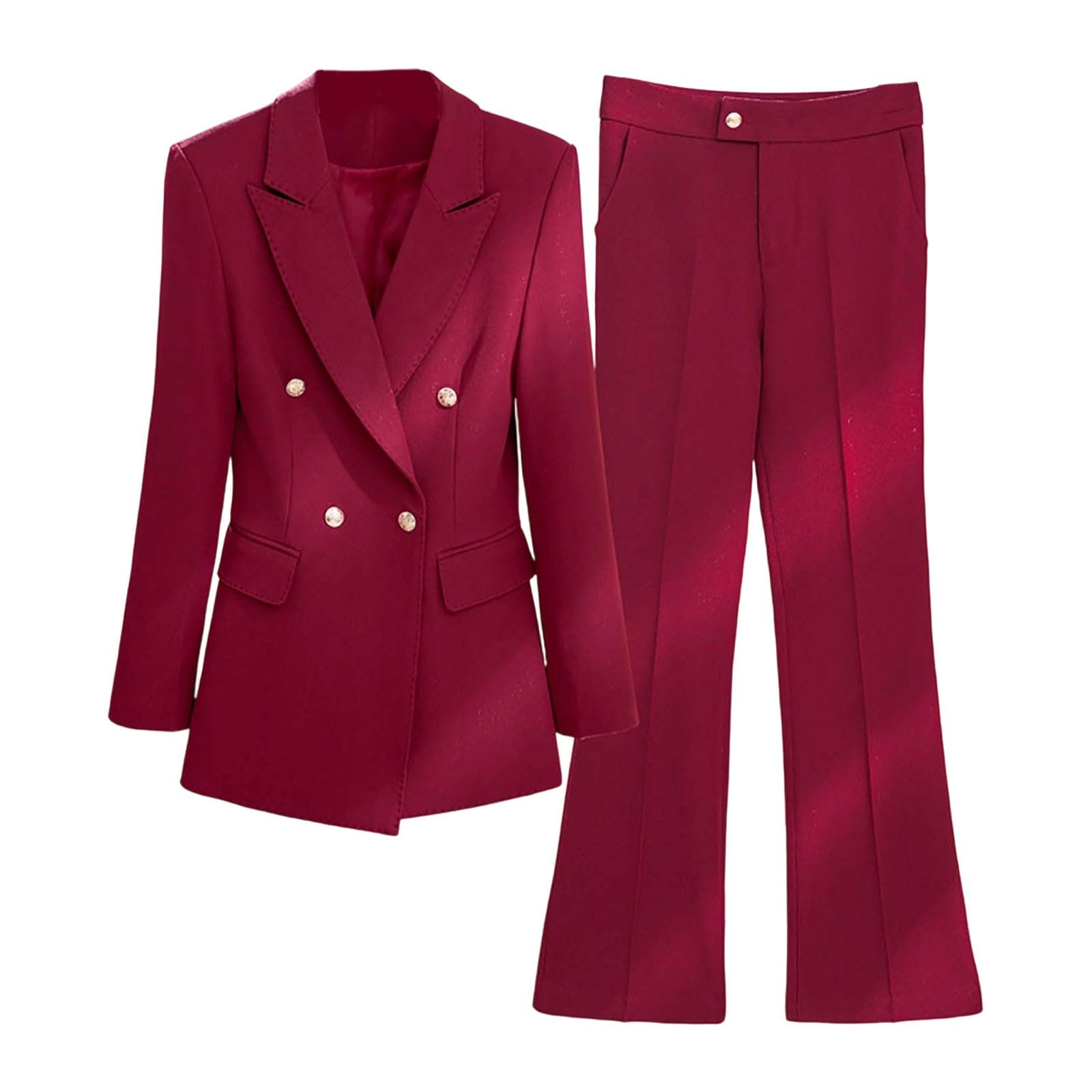 Traje de Pantalón Femenino Elegante para Entrevistas Conjunto Moderno de Dos Piezas Atuendo Profesional Diario