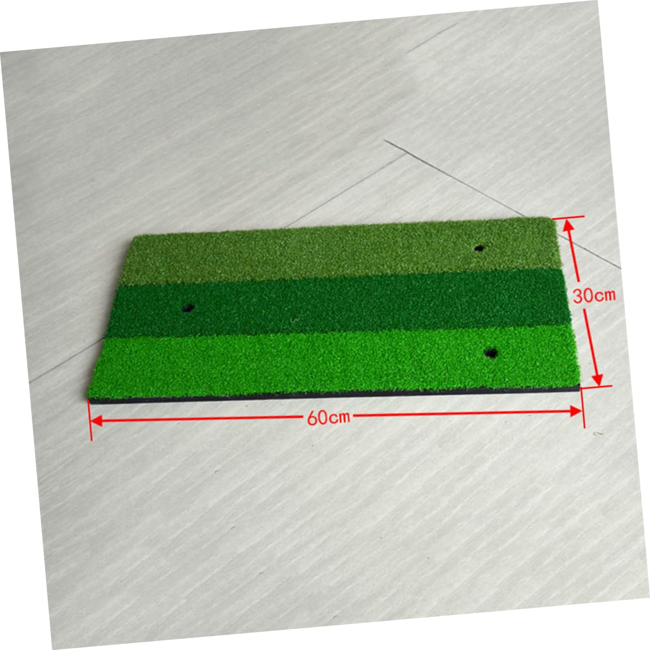 KICHOUSE Portable Golf Hitting Mat Practice Mat 30x60cm Realistic Grass Surface for Training