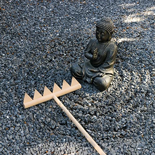 Rastrillo Zen Grande para Jardín 48" 6 Dientes Madera miniatura 1