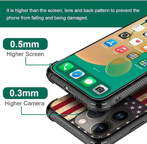 Miniatura 2 de DAIZAG Funda compatible con iPhone 14 Plus, funda de TPU de poliuretano termoplástico con empalme rojo y azul de la bandera estadounidense para
