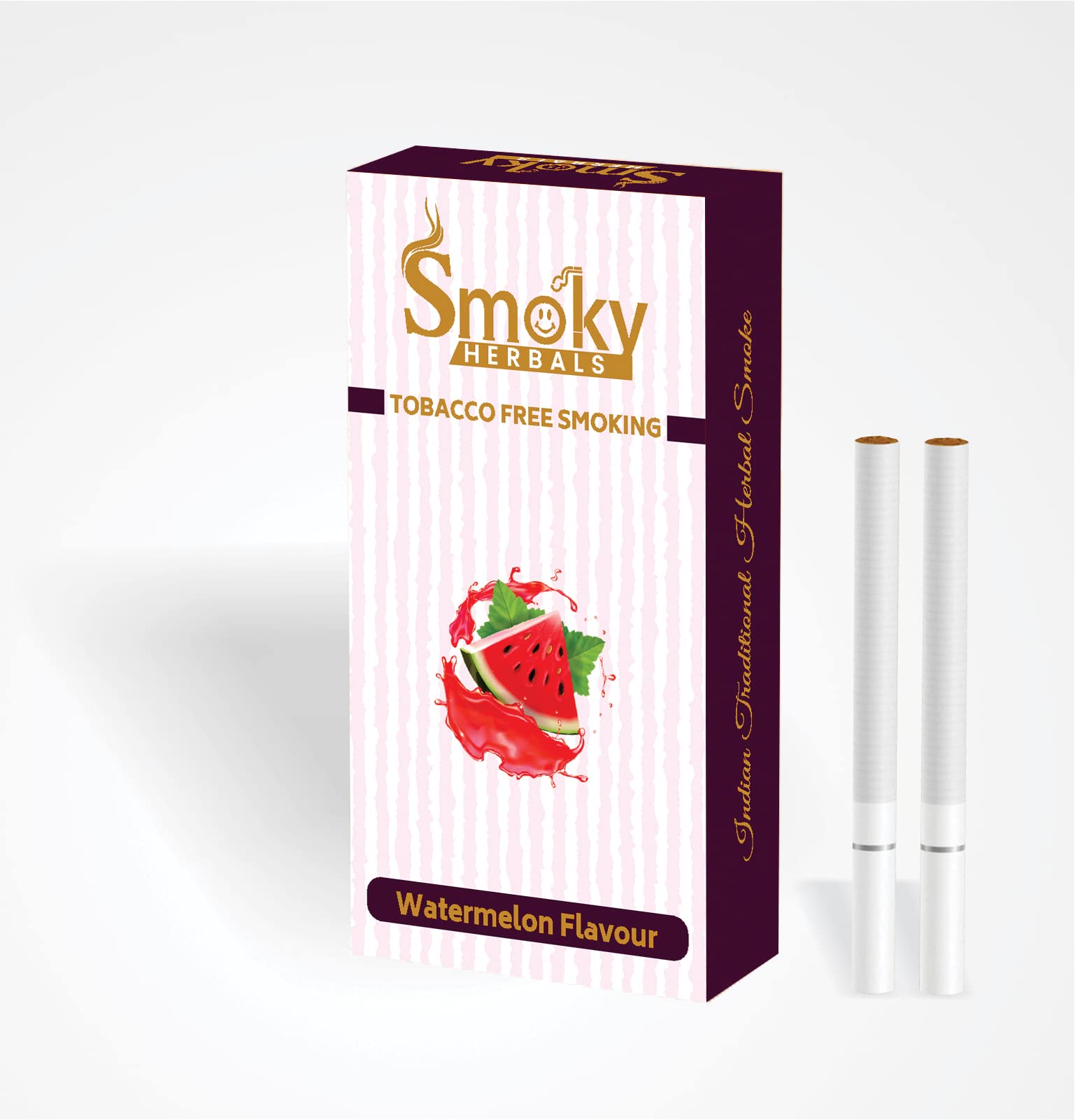100% Tobacco & Nicotine Free Smoke for Refresh Mood & Relieve Stress for Men & Women (WATERMELON FLAVOUR, 1 Packet)
