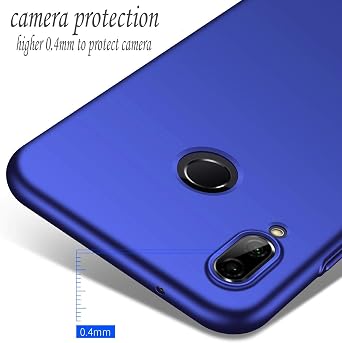 Phone Case for Huawei P20 Lite Case [Anti-Scratch] [Durable Premium Plastic] [Ultra Thin] [Silky Feel] Slim Protective Hard Cover for Huawei P20 Lite (Blue)