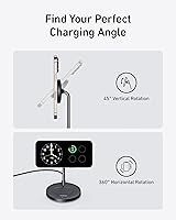 Vista 4 de Anker Soporte Cargador MagGo Compatible con MagSafe, Cargador Inalámbrico para iPhone 17, Estación de Carga 2 en 1, Certificado Qi2 Carga Rápida