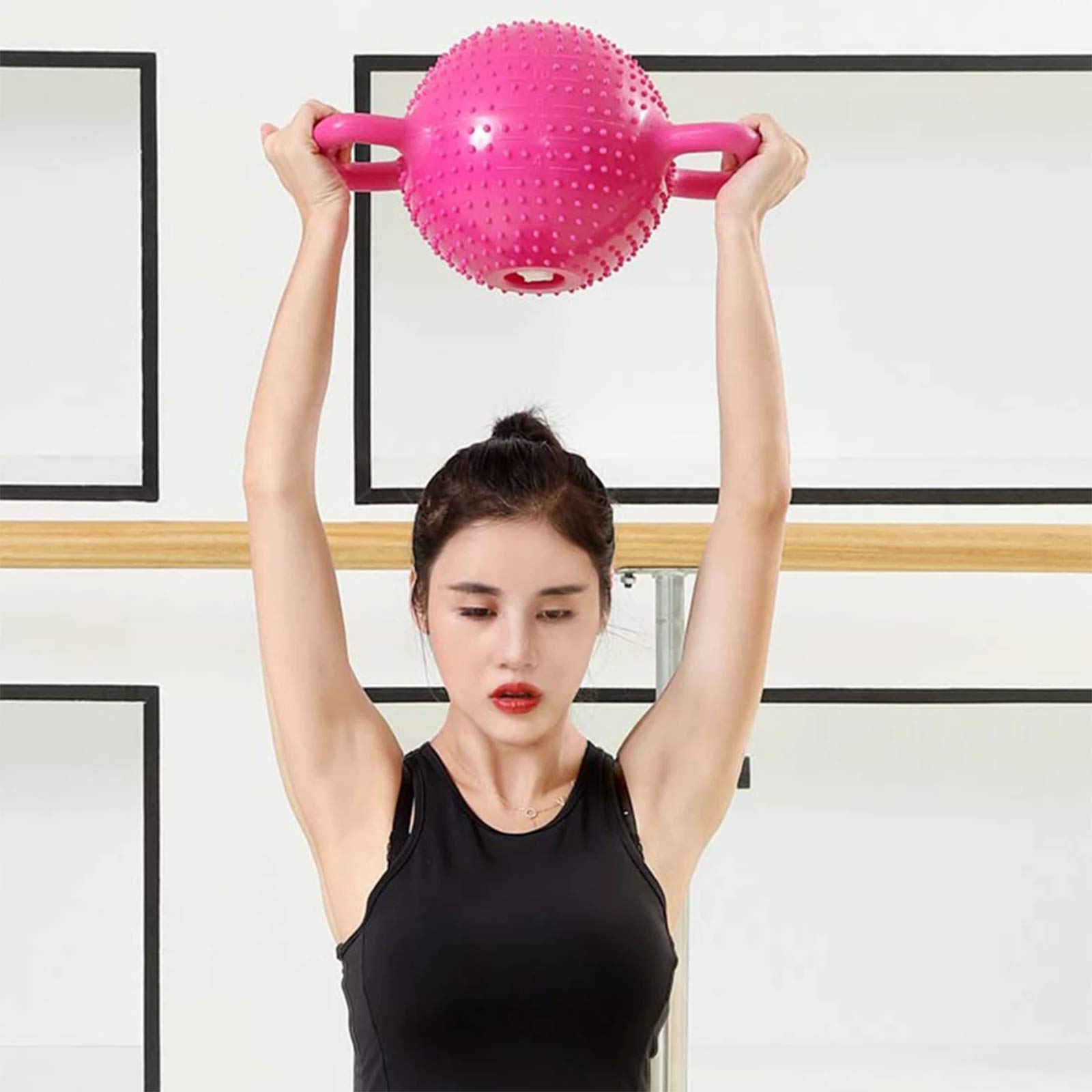 AIZYR Kettlebell De Yoga Lleno De Agua - Set De Pesas Rusas con Mancuernas con Asa Antideslizante De 2 Orejas 2-12 Libras Ajustable para Mujeres Gym Fitness