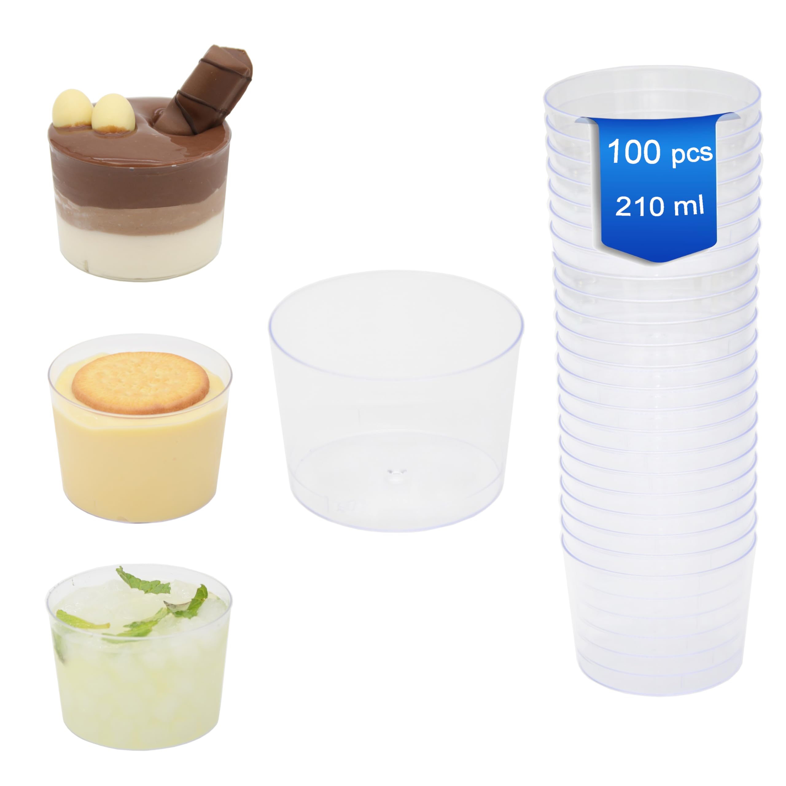 Vasos Para Postres Desechables Vasitos De Postre Transparentes
