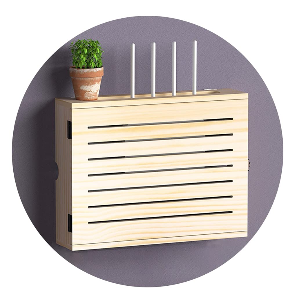 Kabelloses WLAN-Router-Regal, Wandmontage, Kabel-Organizer, Box, Steckdosenschutz, Aufbewahrungsbox für TV-Unterreihe, WiFi-Aufbewahrungsbox