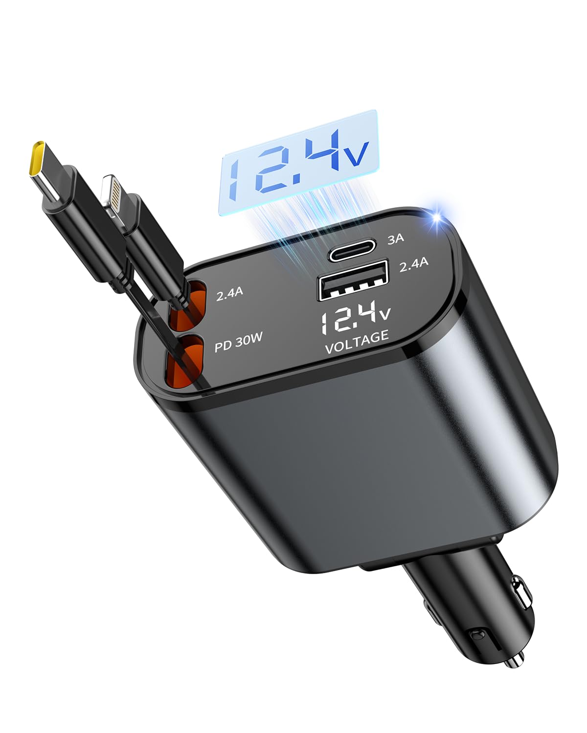 ヒーロー　24v 巻取り機　左使用 Amazon.co.jp: TSdrena 車載充電器 シガーソケット 巻取り式 ケーブル
