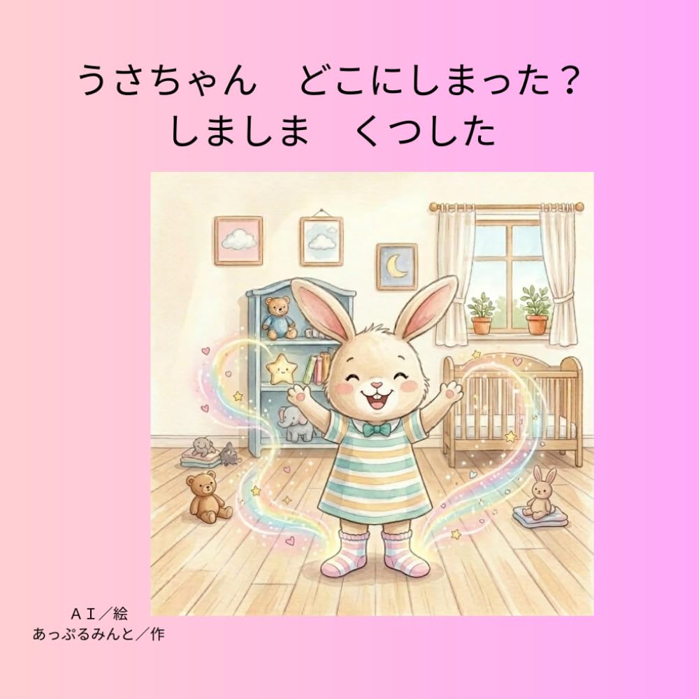 うさちゃん　どこにしまった？ しましま　くつした