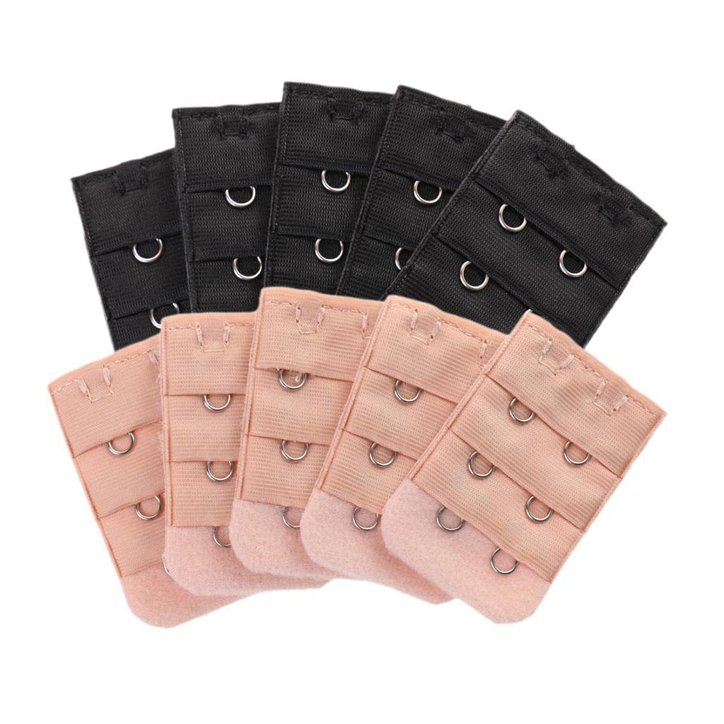 nivaa Bra back band extension buckles for Women Black+Beige-picture-27