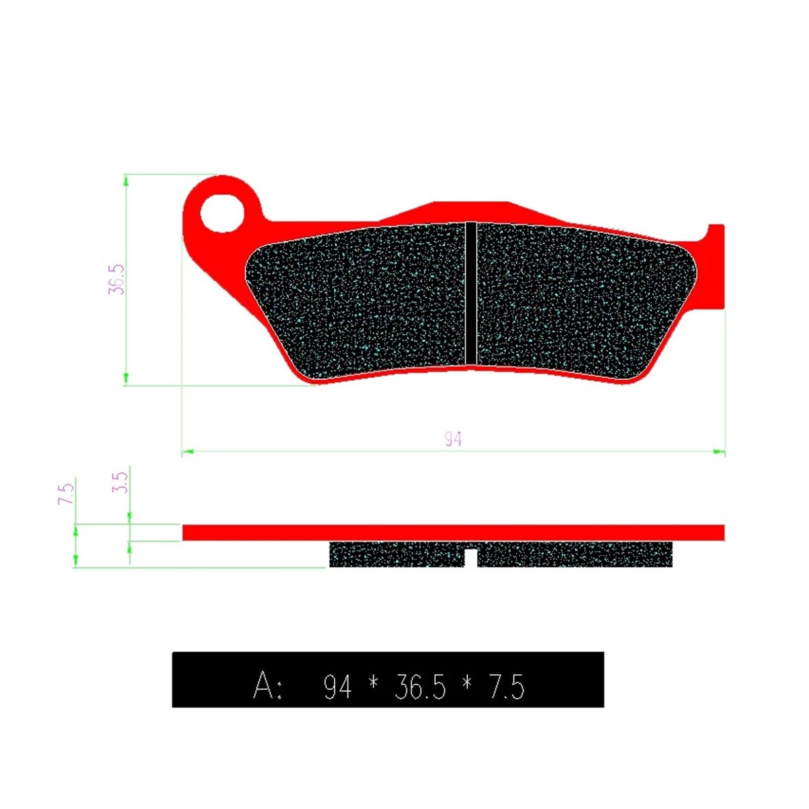 recambios Freno Moto para CR 125 SM SMR SMS TE WR TC 250 300 350 360 400 410 510 570 610 630 Pastillas De Freno Traseras Delanteras Cerámica Motocicleta
