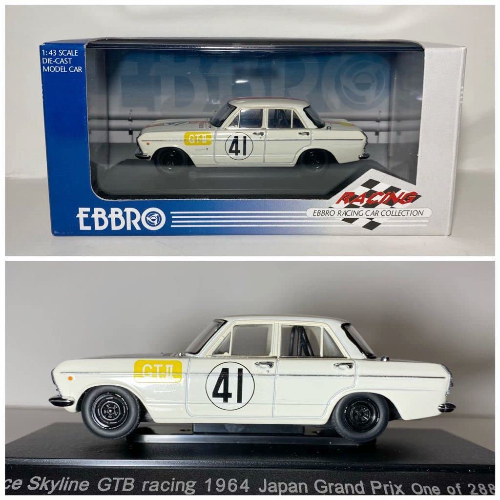 Amazon | エブロ 1/43 Prince Skyline GTB racing 1964 Japan Grand