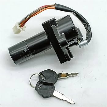 Amazon | バイク用キーシリンダー 点火スイッチロックキーFor