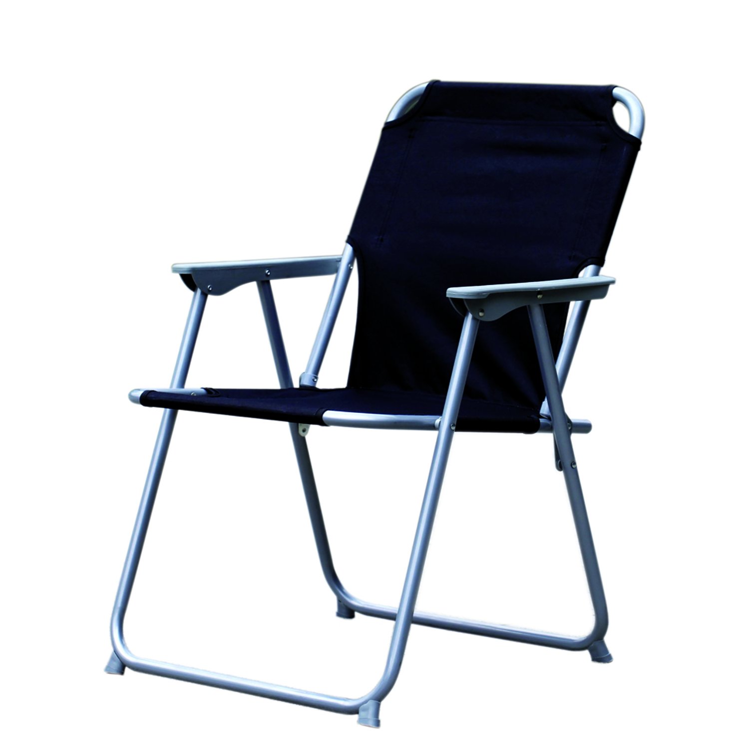 Campingstuhl Faltbar – Anthrazit, Stahlgestell, Oxford Stoff, Max. 150 Kg, 74 Cm Hoch
