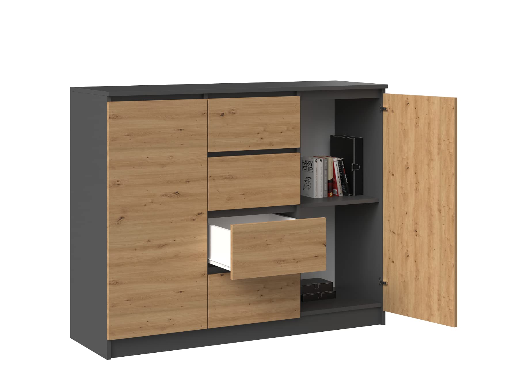 Kommode Mit Türen Und Drei Schubladen Ankara Kaschmir Beige