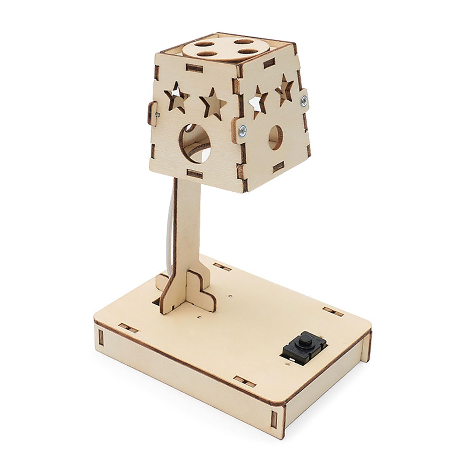 Ljmyy Star Light Sensing Wooden Desk Lamp Science Experiment Set For And Adults