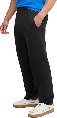 Miniatura 3 de Hanes EcoSmart Pantalones deportivos para hombre, de vellón, pantalones deportivos con parte inferior abierta, 30.5 pulgadas