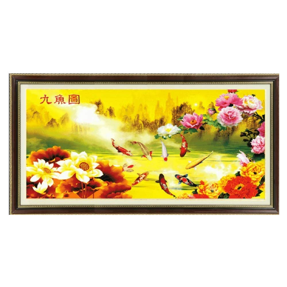 Cross Stitch, Flower, Fish, Chinese Style, C0163