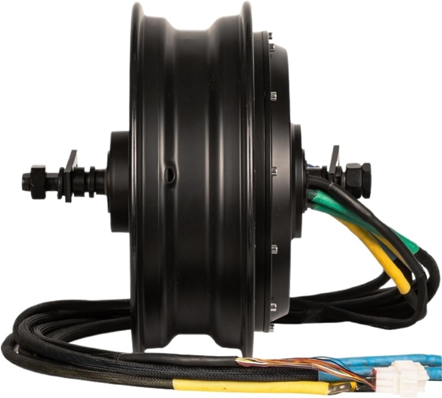 12 * 3.5" 12kw 96v 72v Brushless DC Wheel Hub Motor for Electric Motorcycle Scooter