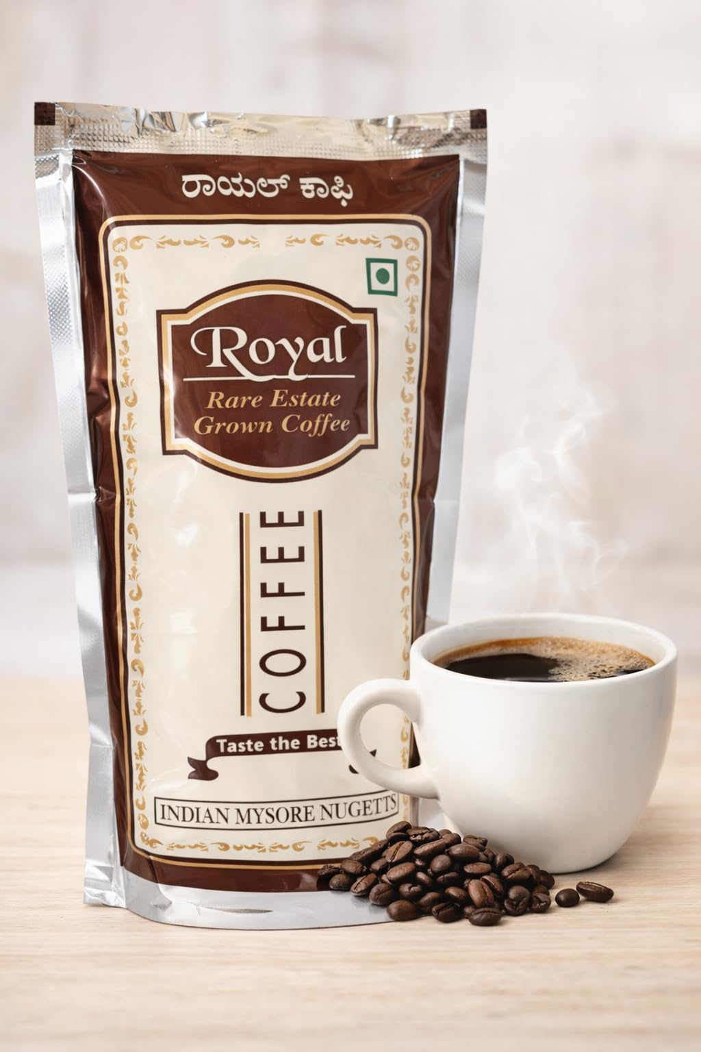 Royal Coffee Indian Mysore Nugets 250g | Coffee 70% & Chicory Blend 30% | Strong Aroma & Rich Taste | Chikmagalur Estate-image-45