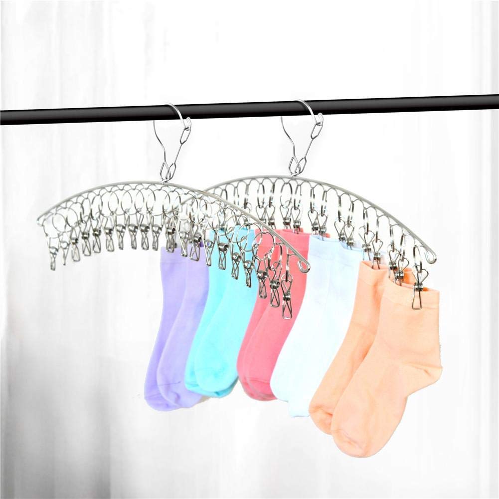 Cliffton 20 Clips Stainless Steel Cloth Hanger |Cloth Dryer |Baby Hanger |Clothes Drying Stand |Hanger with Clips |Cloth Peg (20 Clips Hanger) (B08P2TZZLN) Amazon Price History, Amazon Price Tracker