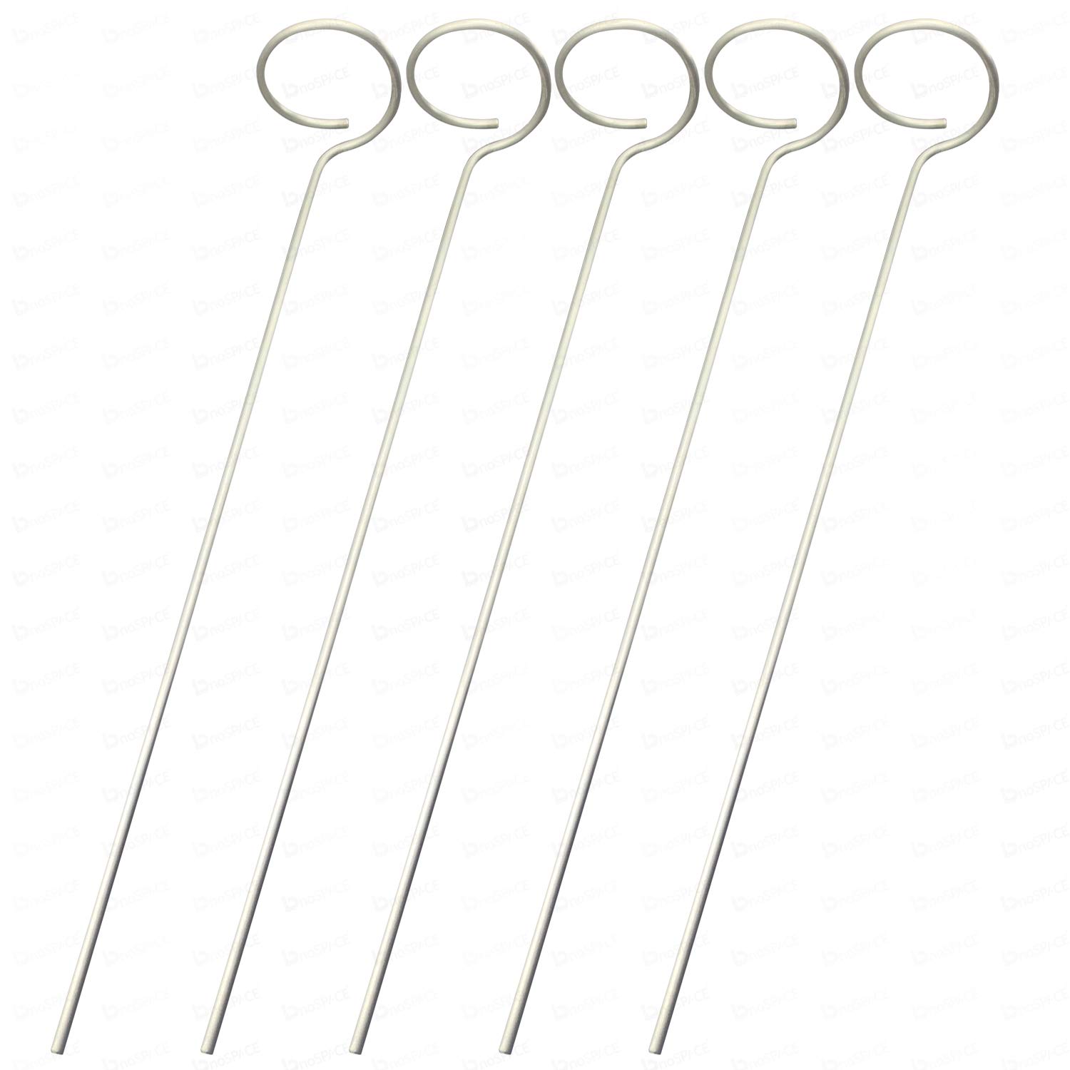 BnoSpace Plant Support Stakes, Garden Stem Stand for pots, Plants, Amaryllis Pot Rings Stick for Tomato Orchid Lily Peony Rose Flower, Stainless Steel 40cm Long - Pack of 5 (Plant Support Stakes) (B08L13GCYH) Amazon Price History, Amazon Price Tracker