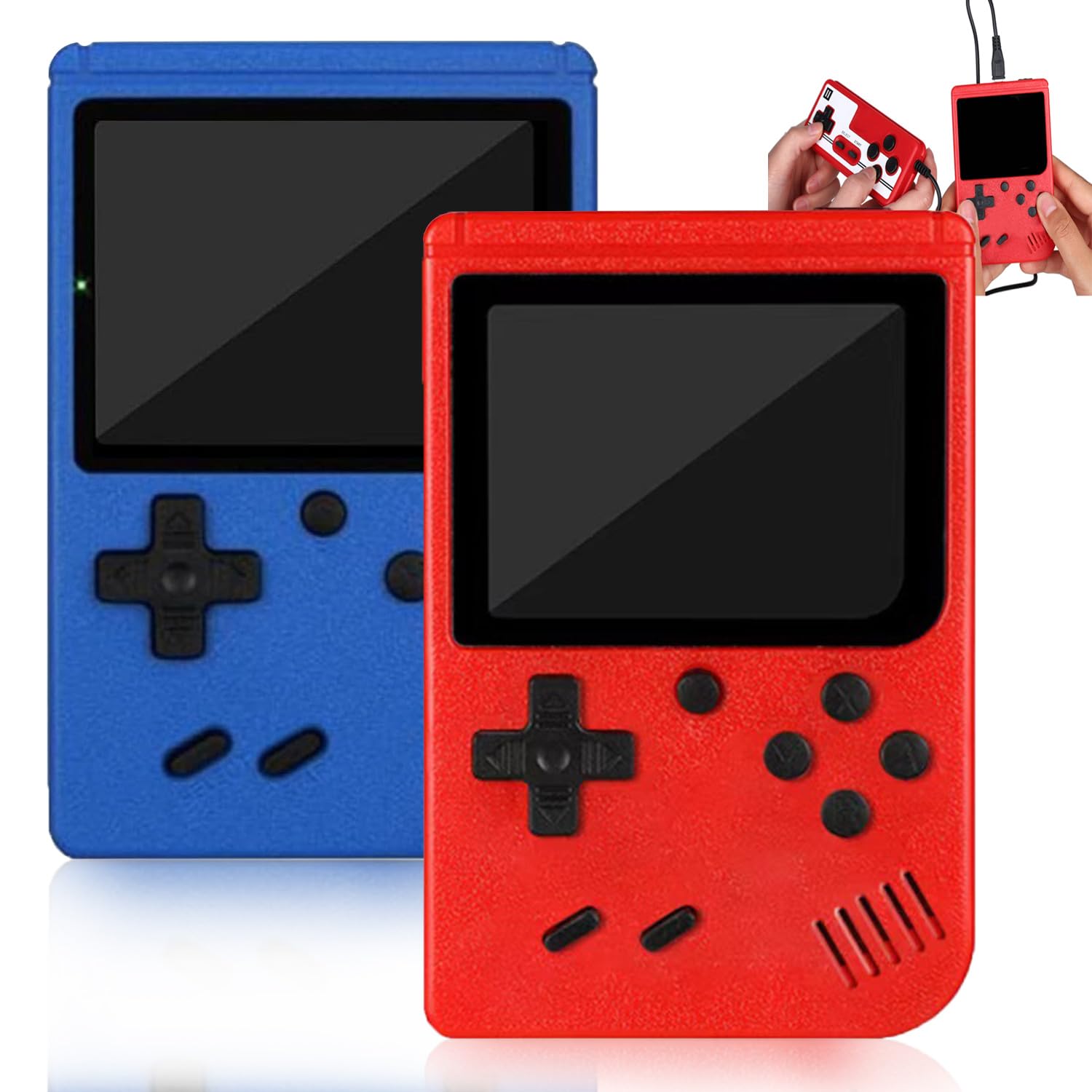 Arcade Buddy Tendo,Handheld Game Console,Gametendo-400 Classic FC Game Retro Game Boy Game Console,3-Inch Color Screen Handheld Game Console Support TV Connection & Two Players