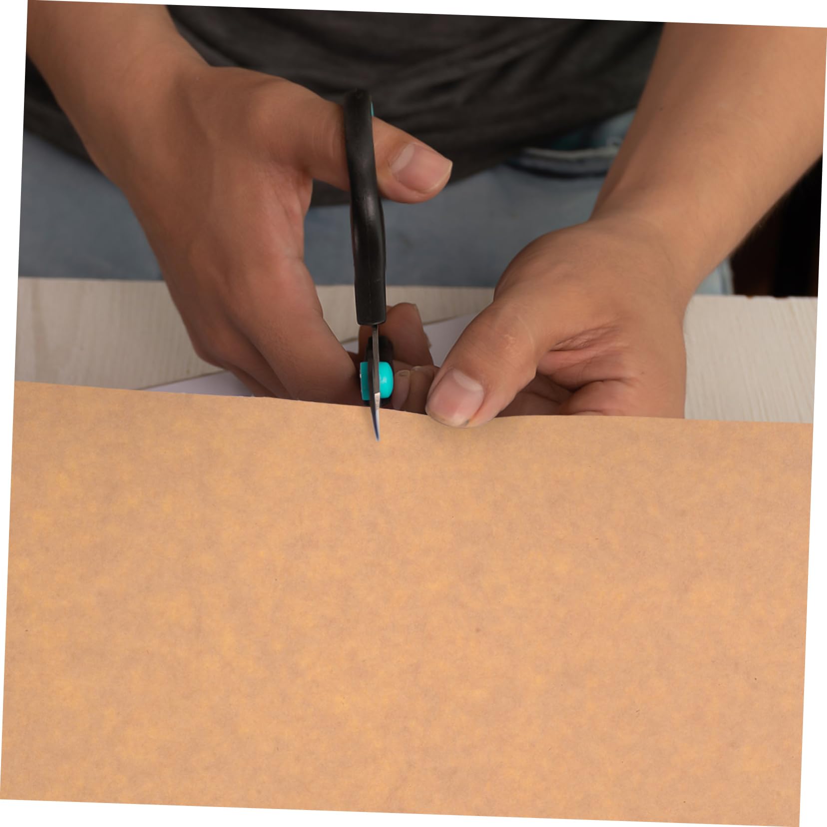GALPADA 50 fogli Etichette Carta Kraft Autoadesive per per Etichettatura e Progetti Te Applicazione Facile su Diverse